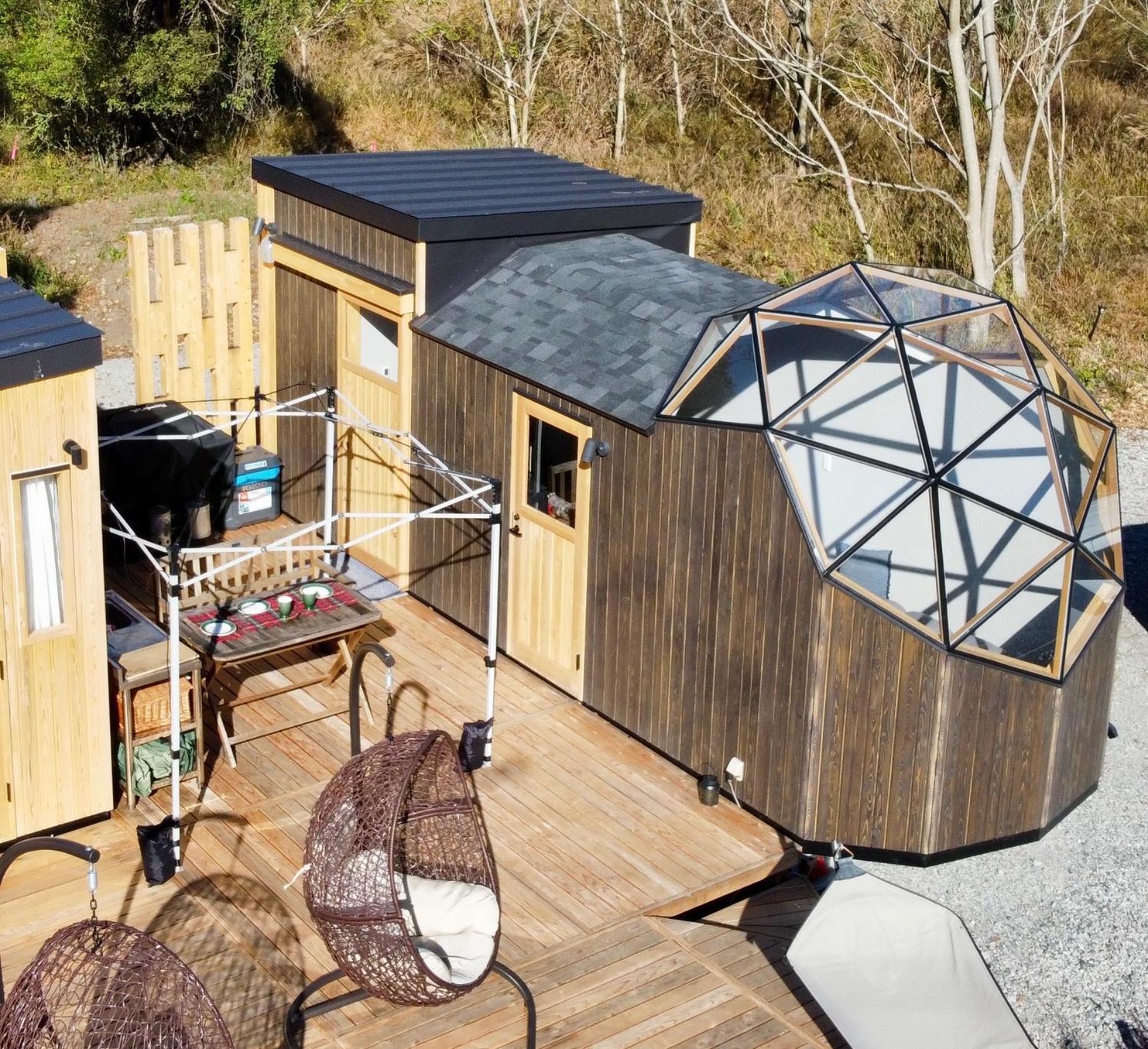 Hotel Fuji Dome Glamping Fujikawaguchiko Exterior foto